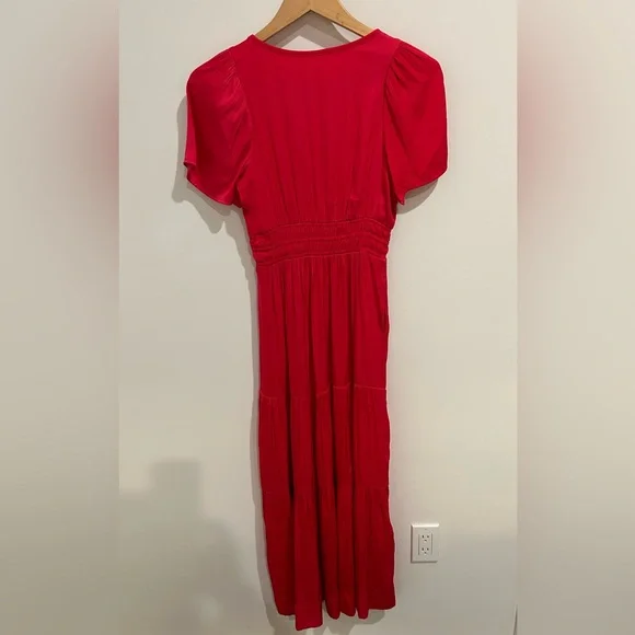 ANTHROPOLOGIE Somerset Maxi Dress, Magenta, XXS - Picture 8 of 11
